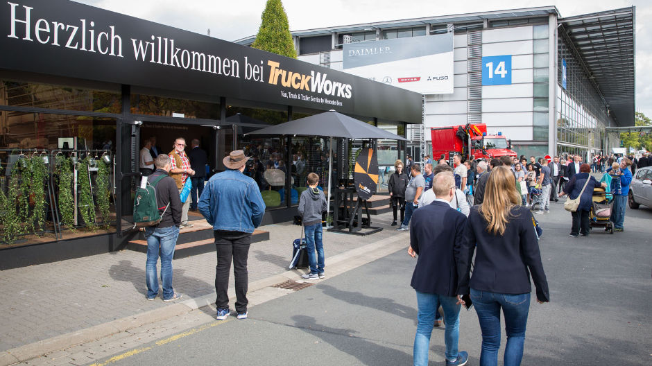 TruckWorks, die Servicespezialisten – sie präsentierten sich auf dem Außengelände.