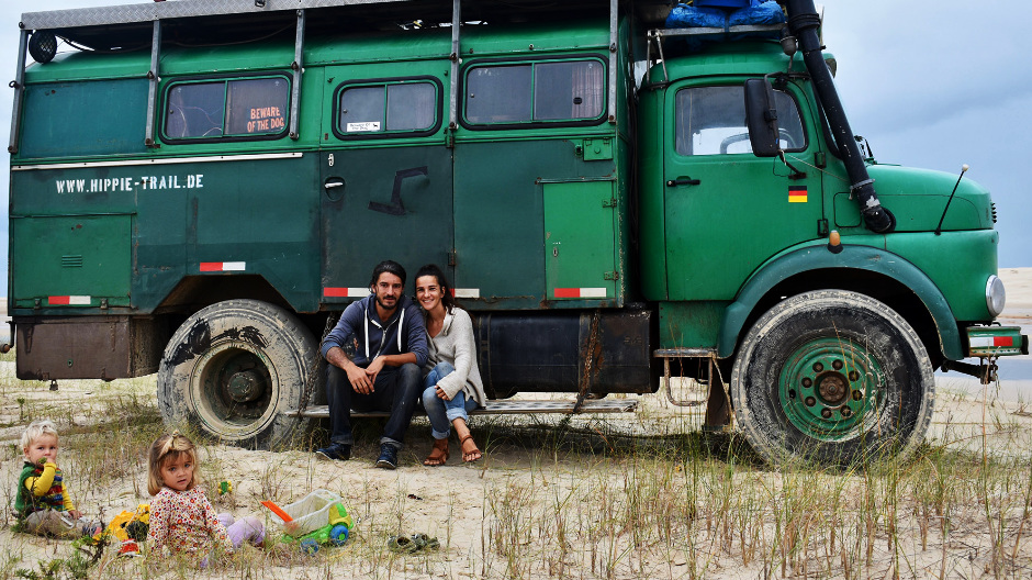 Two years and almost 100,000 kilometres: the Schmitts will never forget this journey in their green classic truck. 