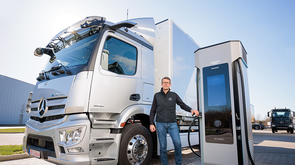 Jean-Luc Merck, TruckTrainer der Daimler Truck AG und eActros Experte.
