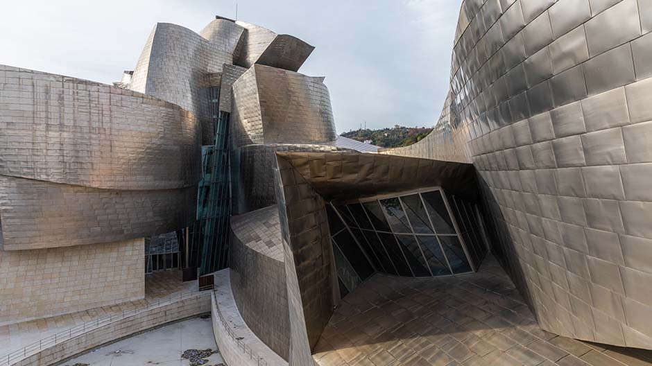 Futuristic Guggenheim Museum, narrow alleys, traditional port flair: Bilbao stands out with a charming micture of building styles.