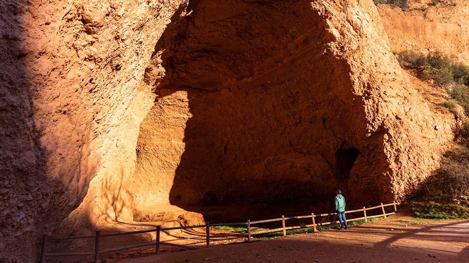 Ancient gold mine in the cultural landscape of Las Médulas in the province of Léon.