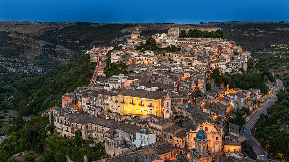 Ragusa în sud-estul Siciliei.