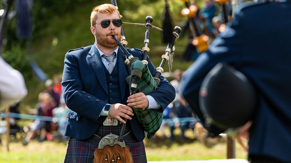 The Highland games are a captivating event, with events like bagpipes...
