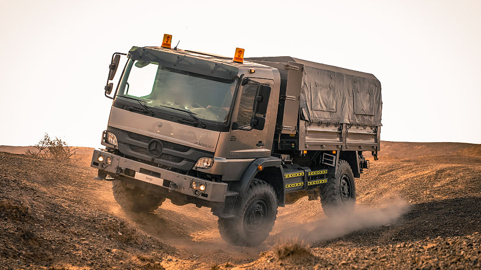 Agrotruck Prospekt Lkw 23 BRUHNS SECUTOR MERCEDES-BENZ Offroad-Truck Zetros 