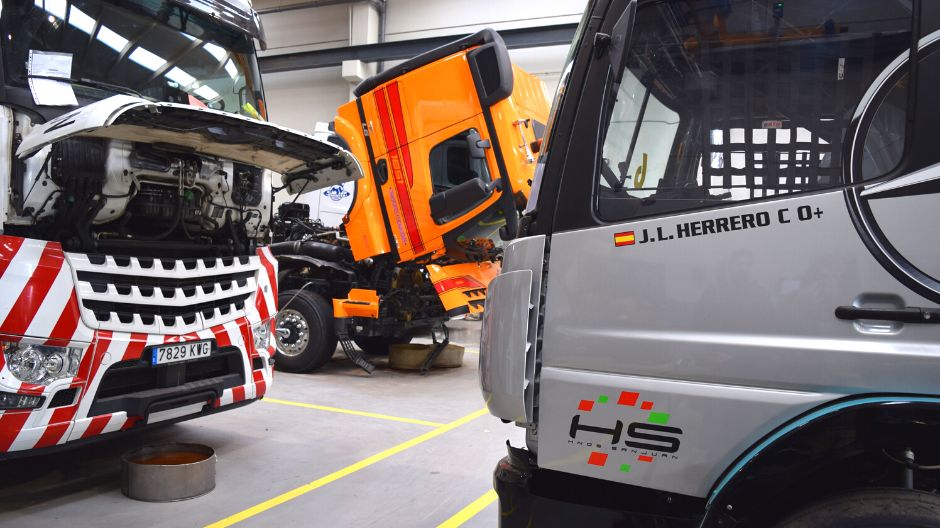 En el futuro, José Luis Herrero quiere montar una cadena cinemática completa de Mercedes-Benz Trucks a su Axor.
