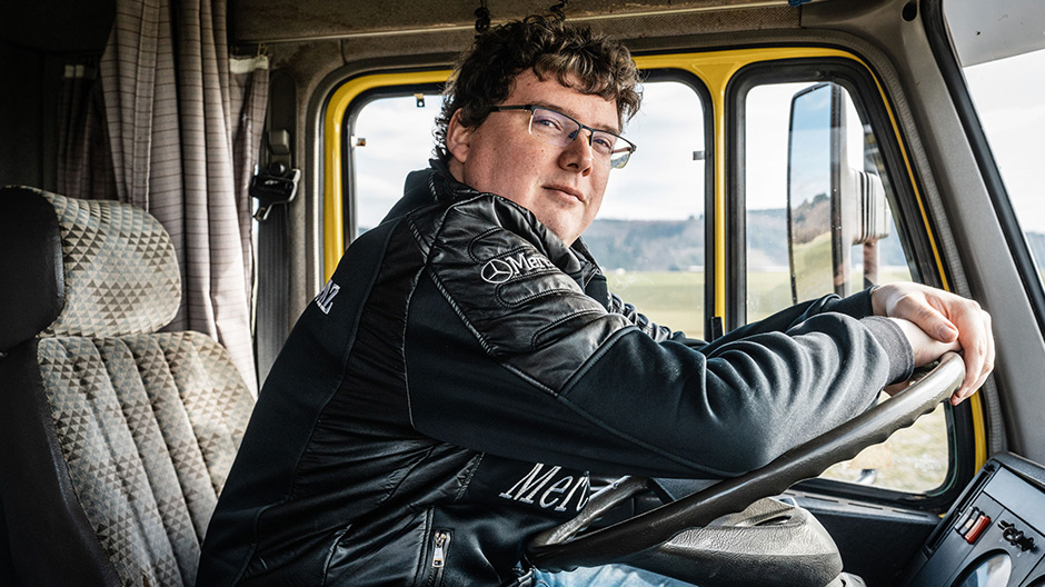 Pure nostalgia: Thomas Nieswandt owns a truck that dates back to his childhood.